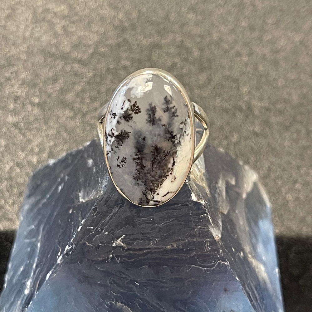 Sterling Silver Dendrite Opal Ring